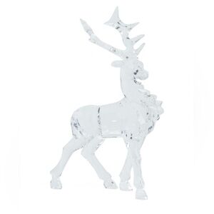 Tahari Clear Crystal Reindeer Decor
